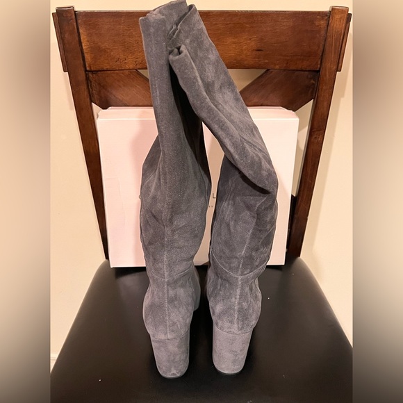 Chinese Laundry, Gun Powder Grey Suede knee high boots - Picture 3 of 5